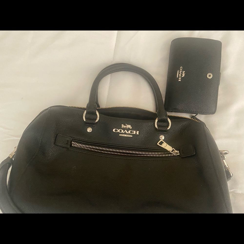 Coach bag and wallet.